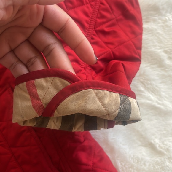 Red size small Burberry Quiles coat - Picture 4 of 8